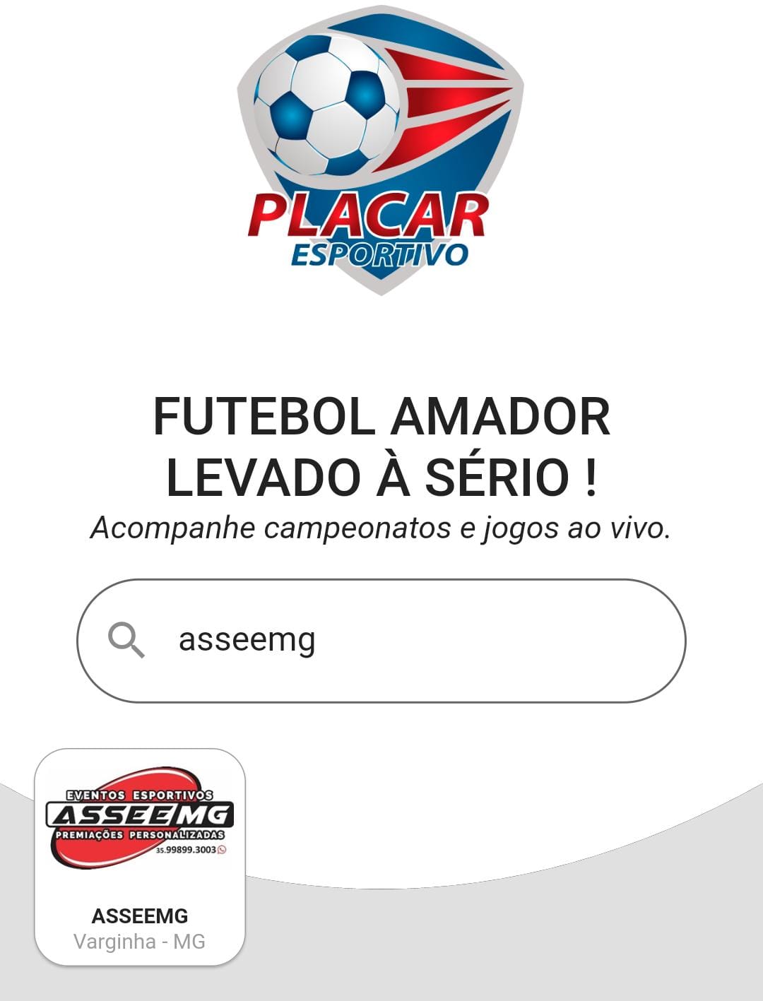 BAIXE O APP E ACOMPANHE TODAS AS INFORMAÇÕES DAS NOSSAS COMPETIÇÕES