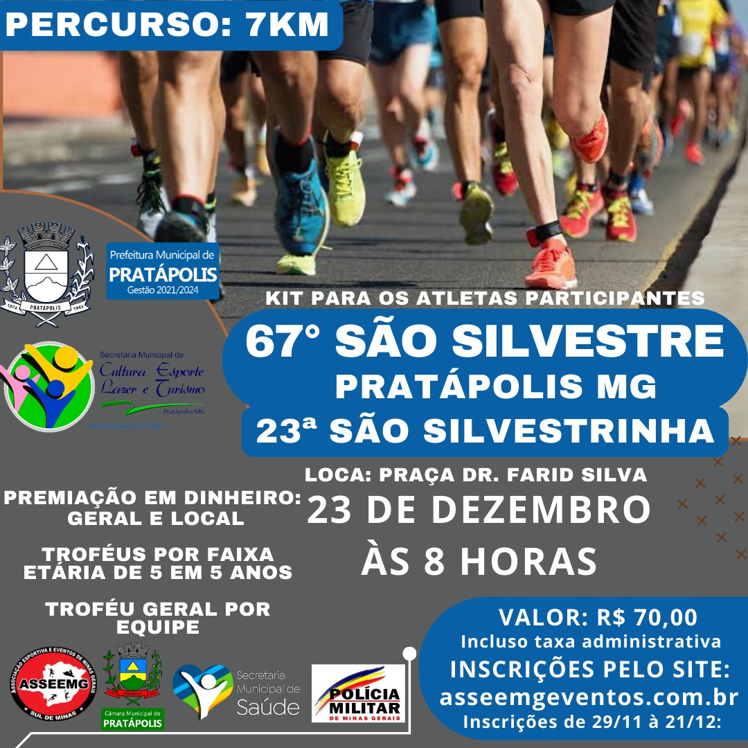 CORRIDA SÃO SILVESTRE - PRATÁPOLIS
