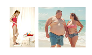 Dünne und dicke Menschen