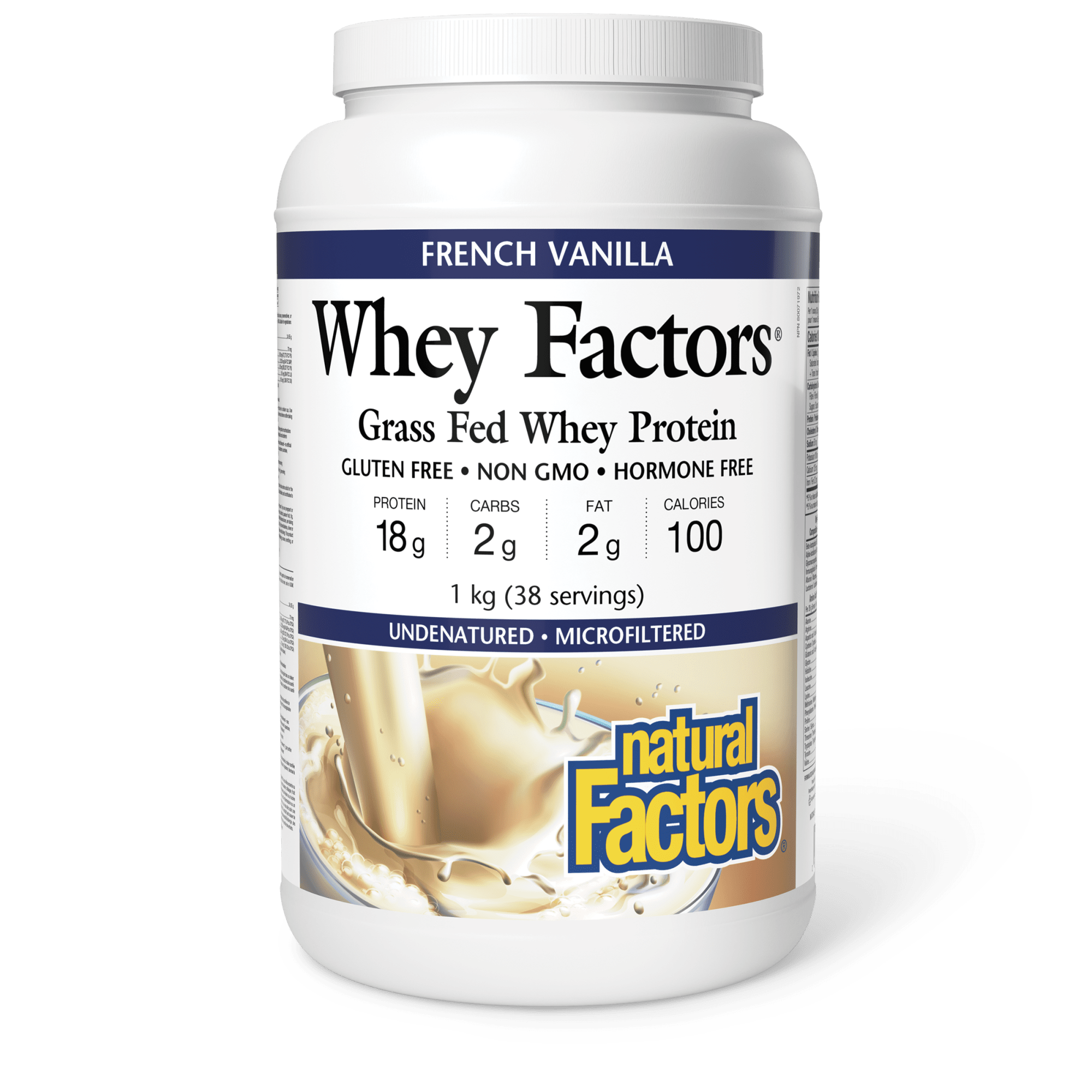 Natural Factors Whey Factors 1KG French Vanilla