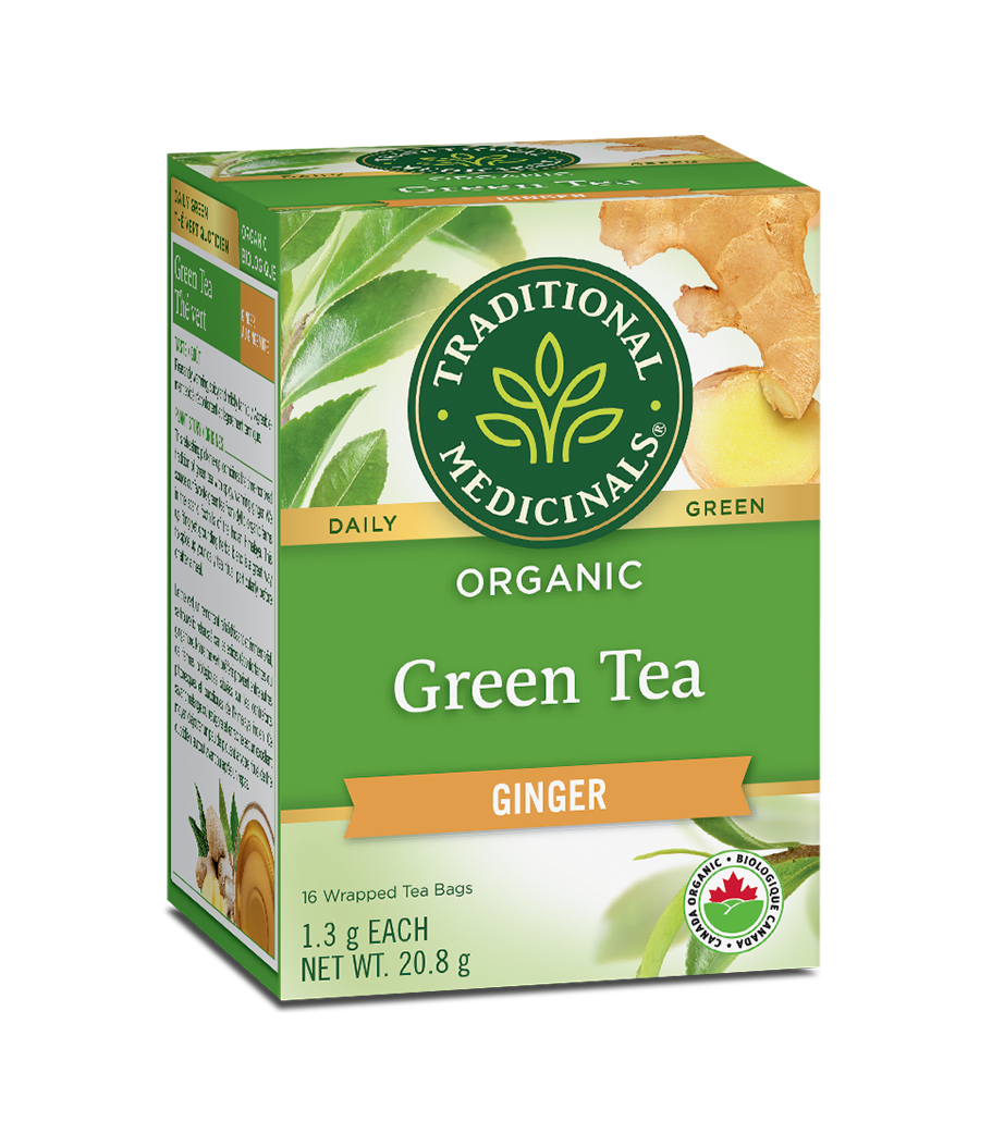 Traditional Medicinals Organic Green Tea Ginger 16 bags