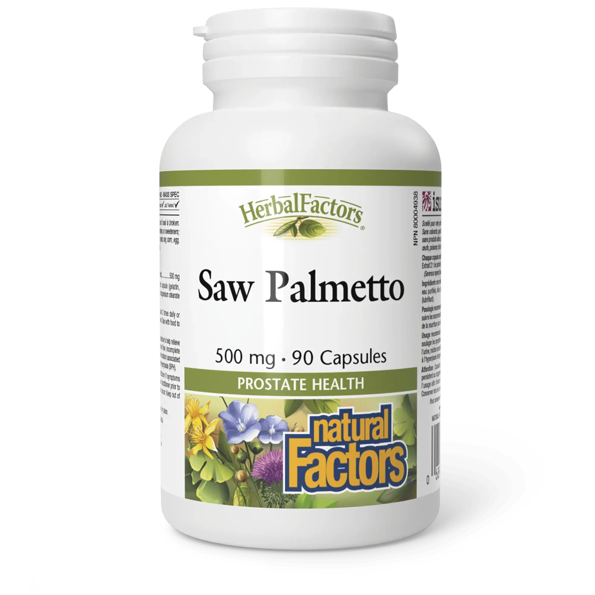 Natural Factors Saw Palmetto 500mg 90cap