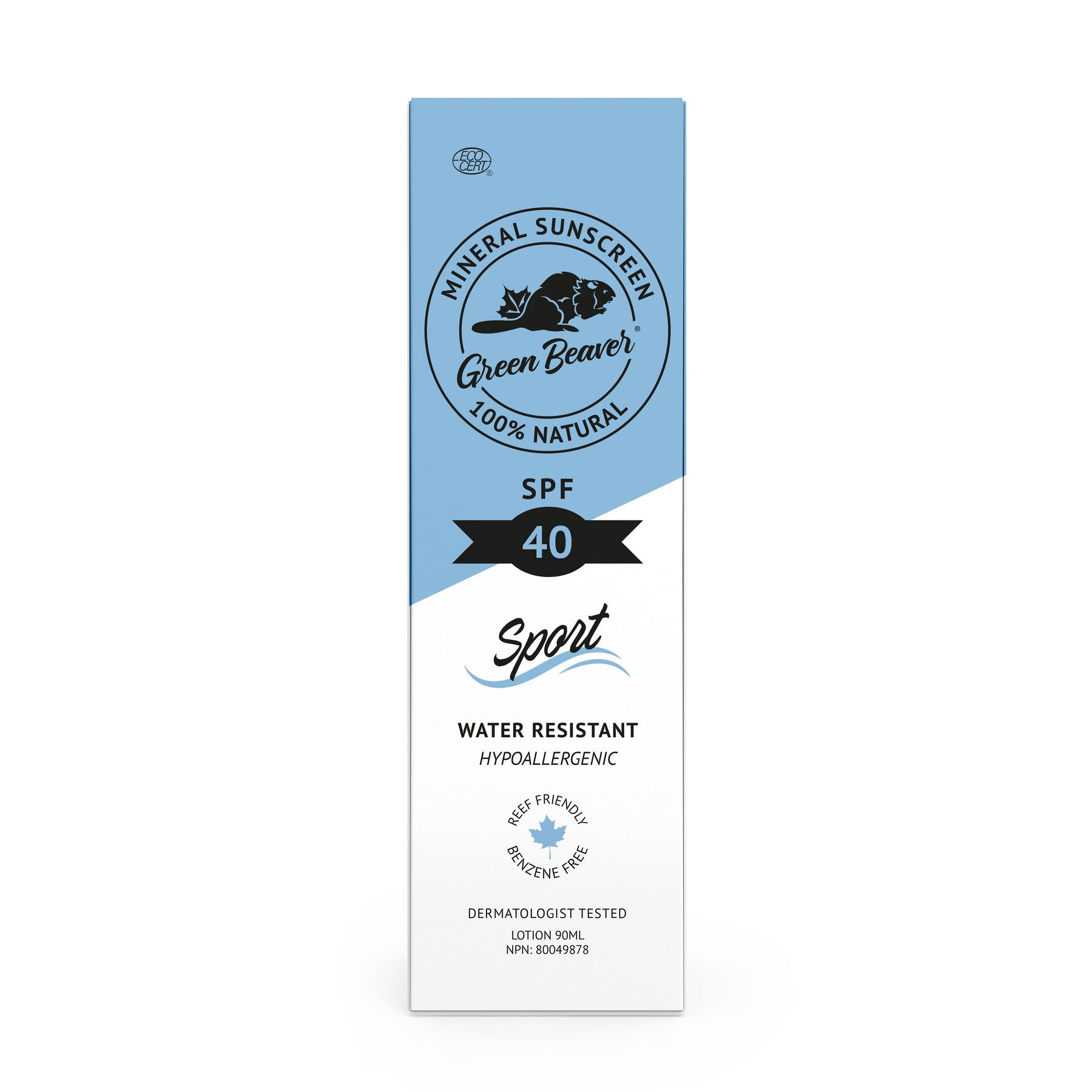 Green Beaver Mineral Sunscreen 90ml - SPF 40 Sport