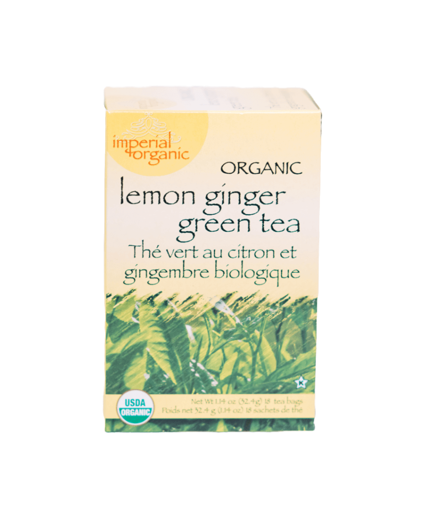 Uncle Lee's Lemon Ginger Green Tea Imperial Organic 18 bags