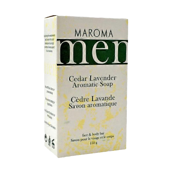 Maroma Men Cedar Lavender Face & Body Bar 150g