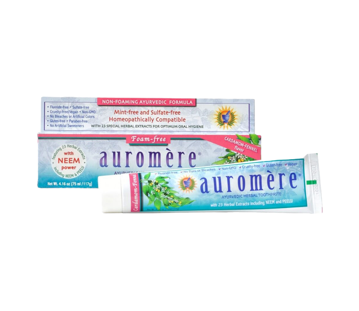 Auromère® Foam Free Cardamom-Fennel Toothpaste 117gms