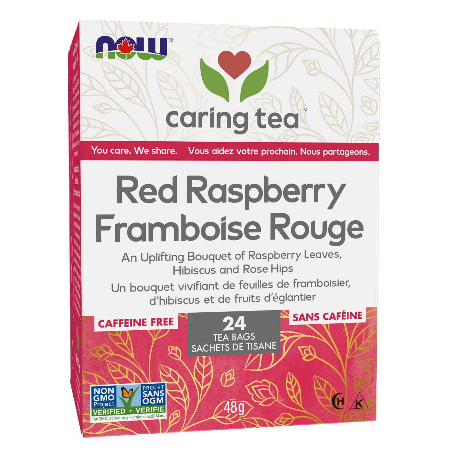 NOW Red Raspberry Tea 24 bags