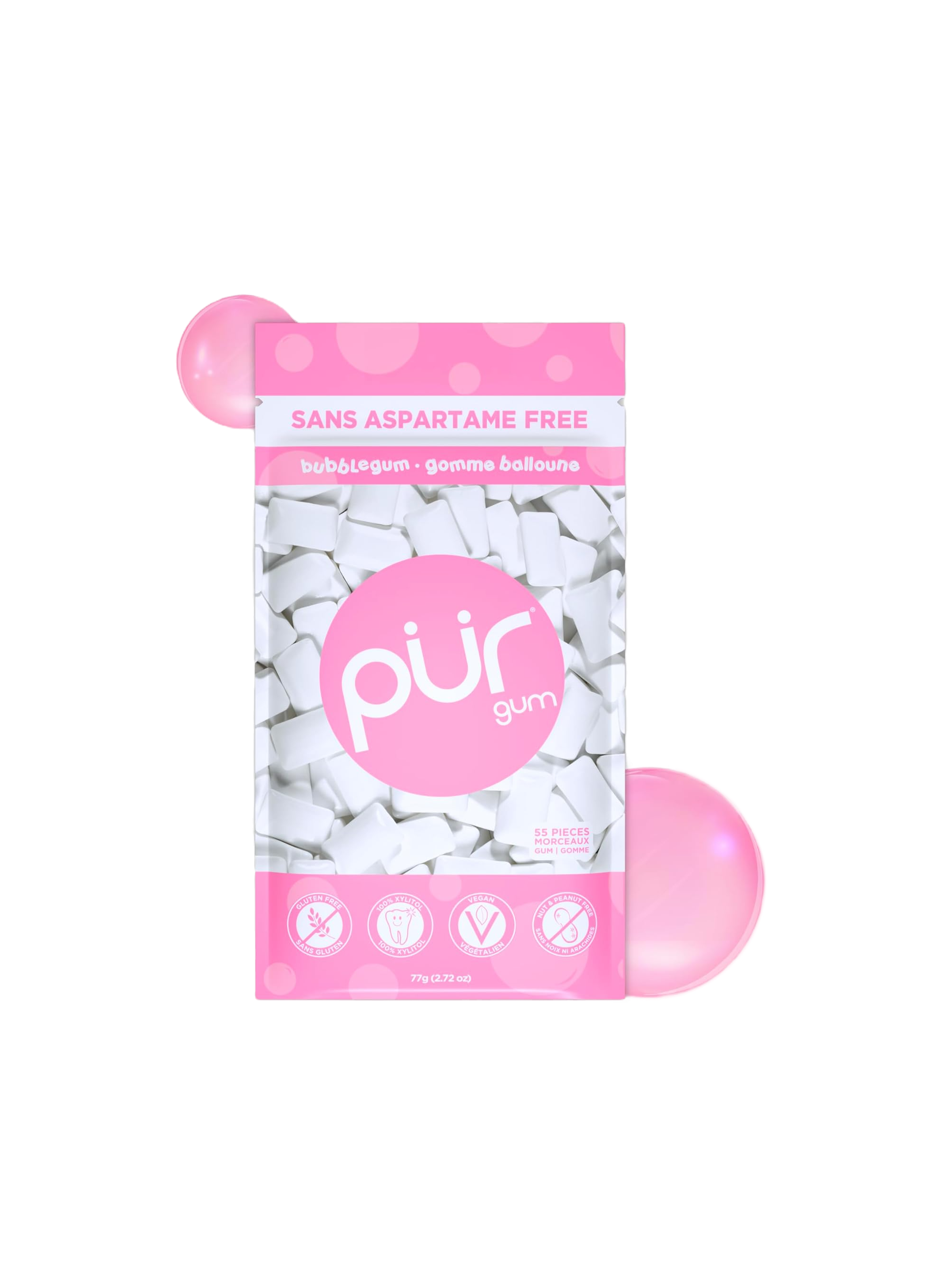 Pur Gum Bubblegum - 55 Pieces