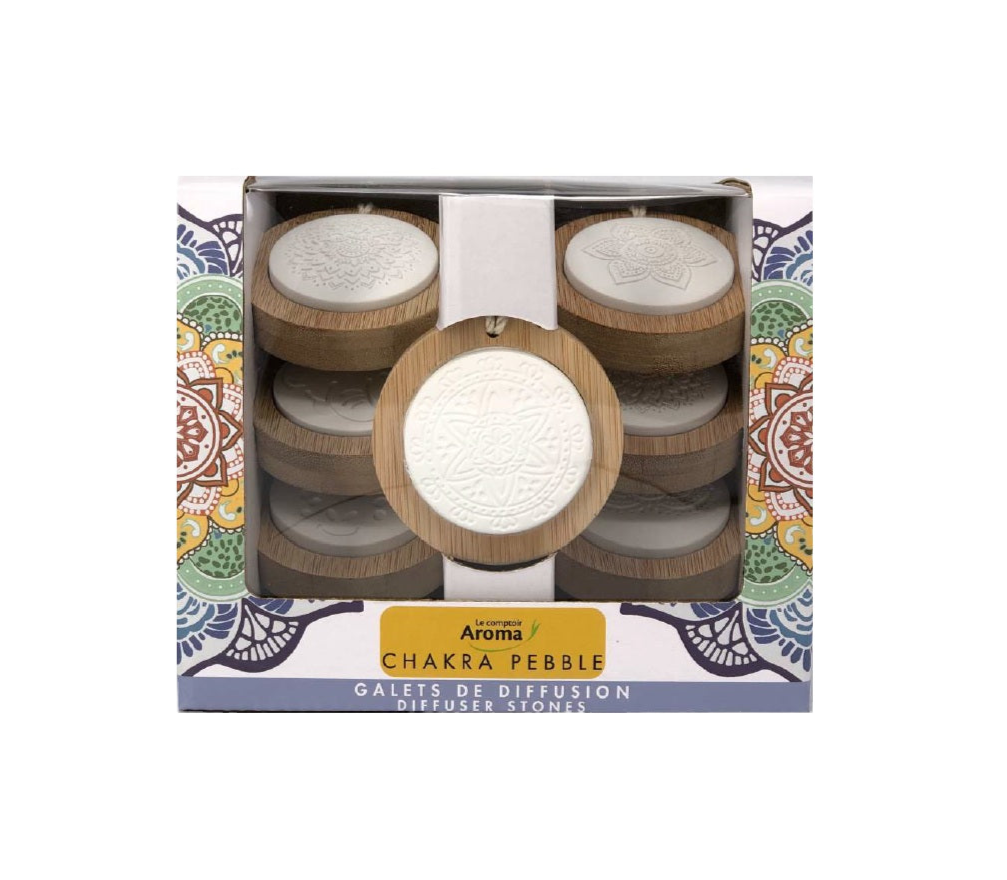 Le Comptoir Aroma Chakra Pebble Diffuser Stones - 7 Pack