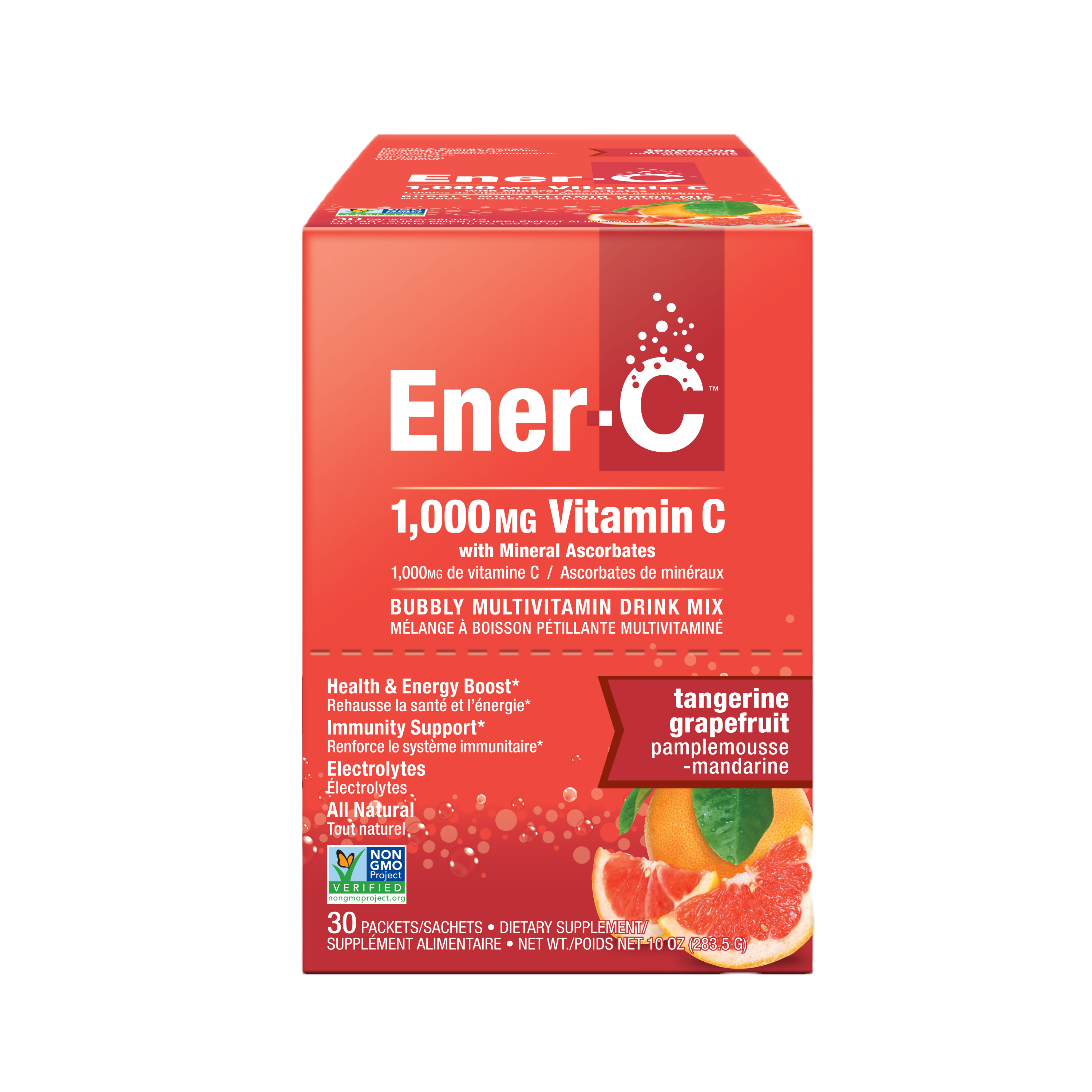 Ener-C Vitamin C 1000mg Tangerine Grapefruit 30 pks