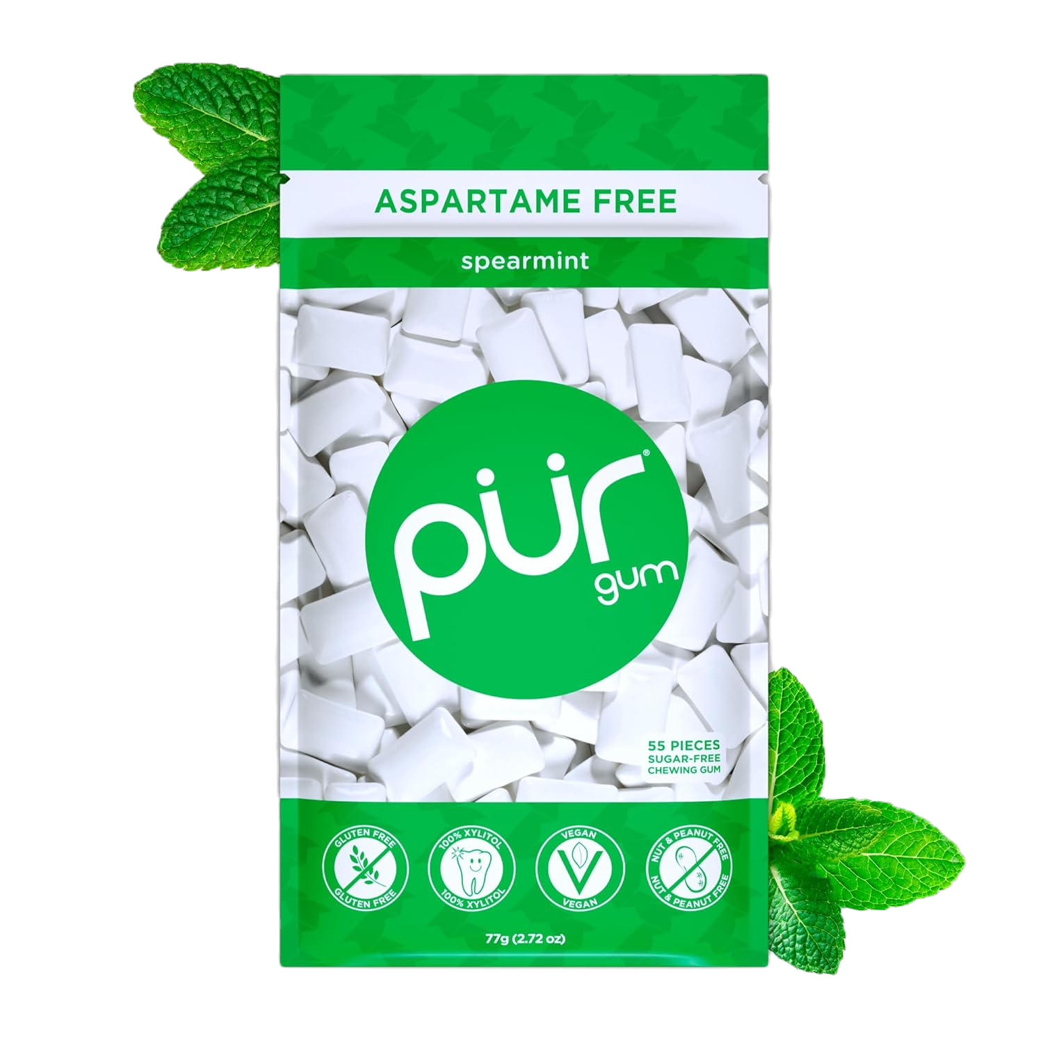 Pur Gum Spearmint - 55 Pieces