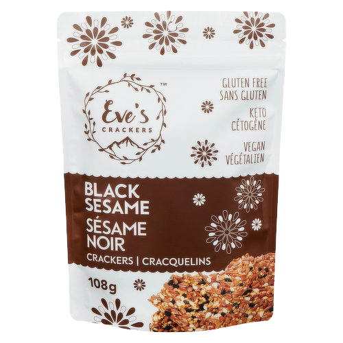 Eve's Crackers - Black Sesame 108g