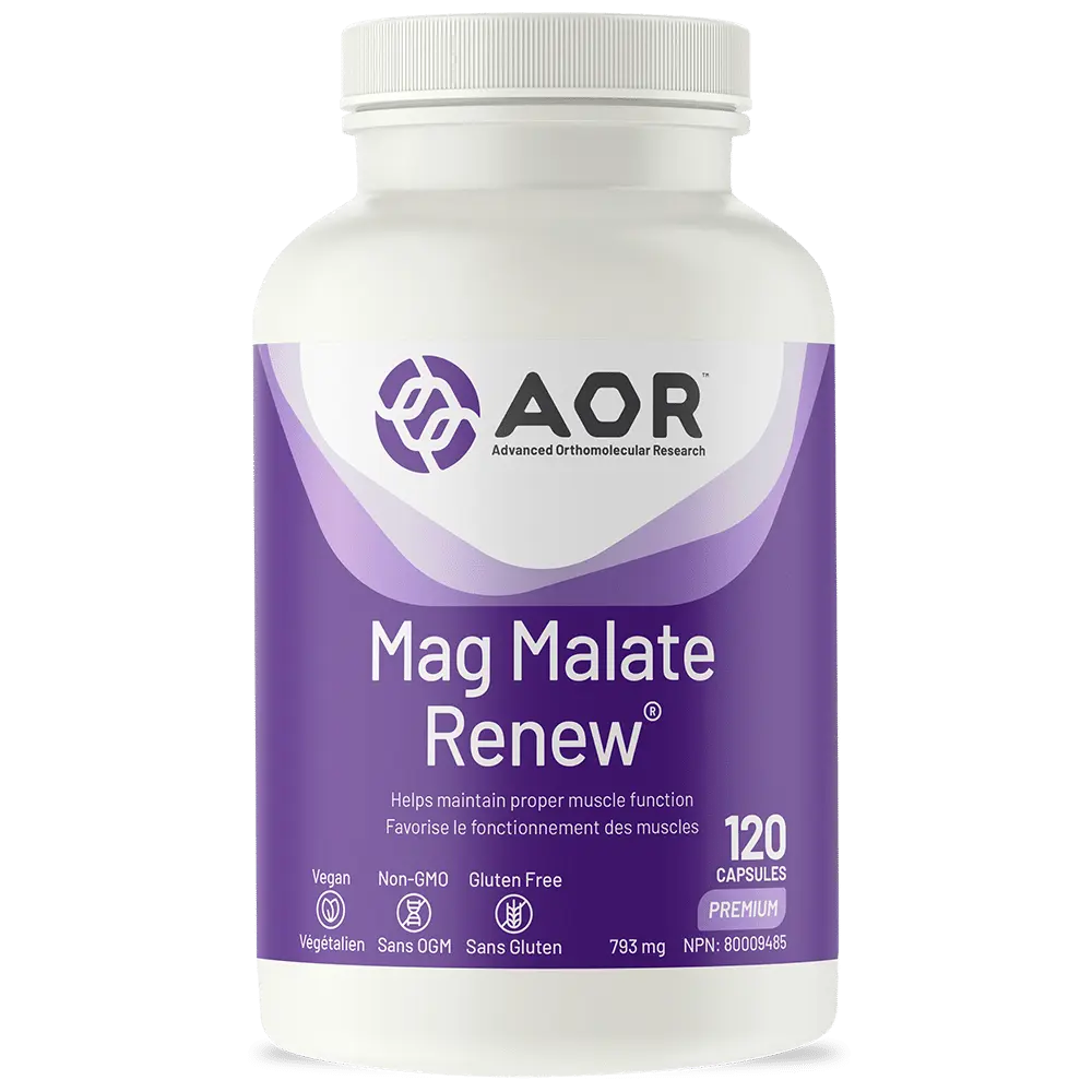 AOR Mag Malate Renew 120vcaps