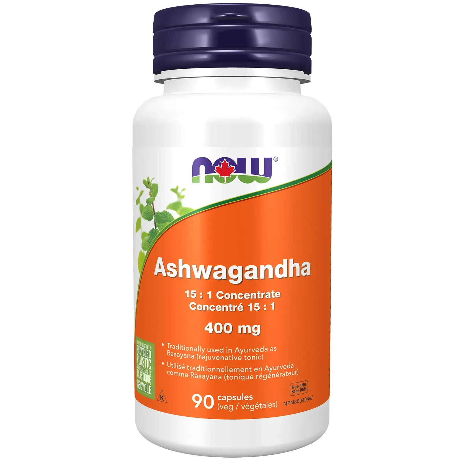 NOW Ashwagandha 400mg 90Vcaps