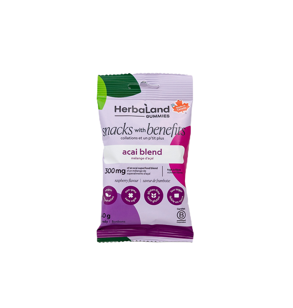 Thumbnail: Herbaland Acai Blend Snacks with Benefits Gummies 40g