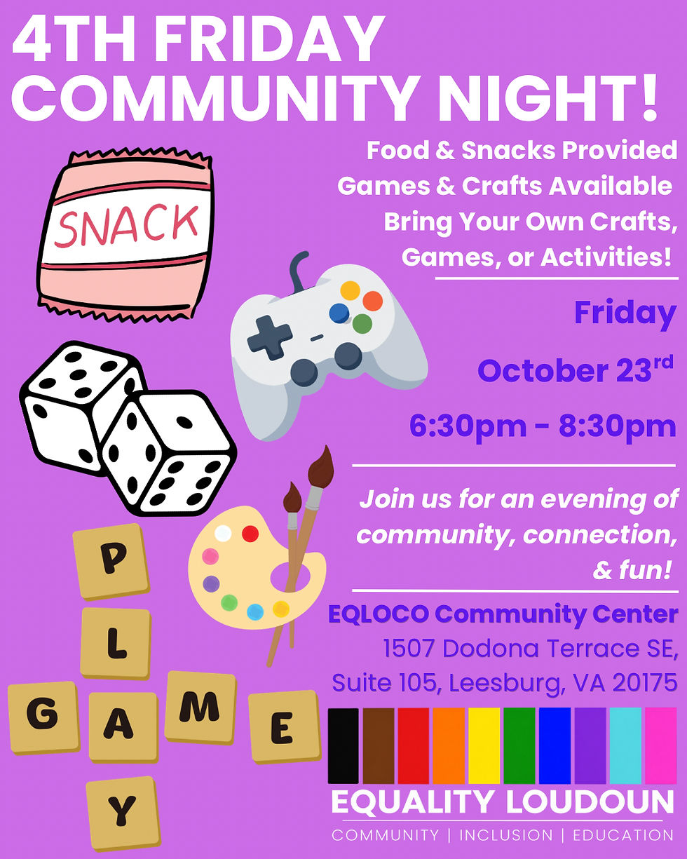 4th Friday Community Night! ๐ณ๏ธโ๐๐ฟ๐ฎ