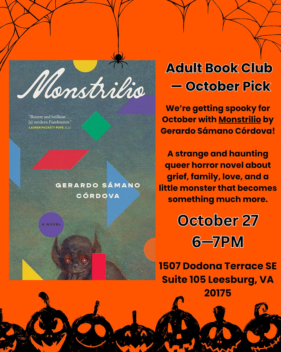 ๐๐ Adult Book Club: Monstrillo