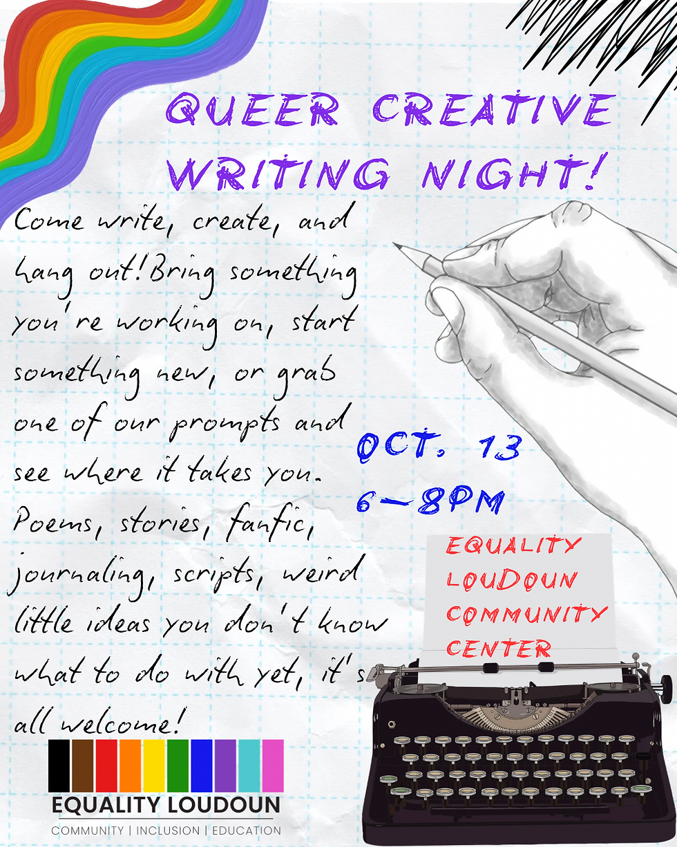 โ๏ธ๐ Queer Creative Writing Night