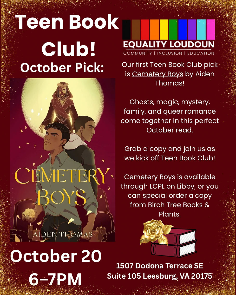 ๐ Teen Book Club! : Cemetery Boys ๐ชฆ