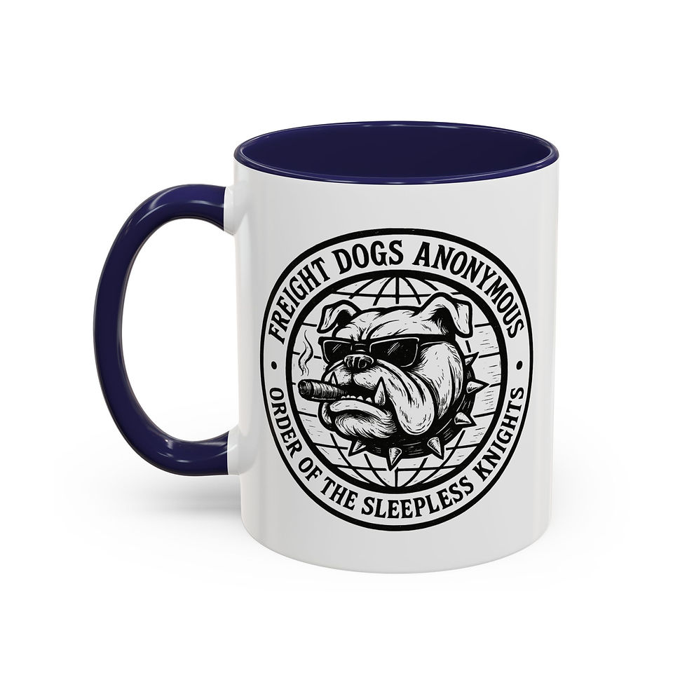 Thumbnail: Freight Dogs Anonymous Coffee Mug, Unique Pilot Gift, Gifts For Pilots