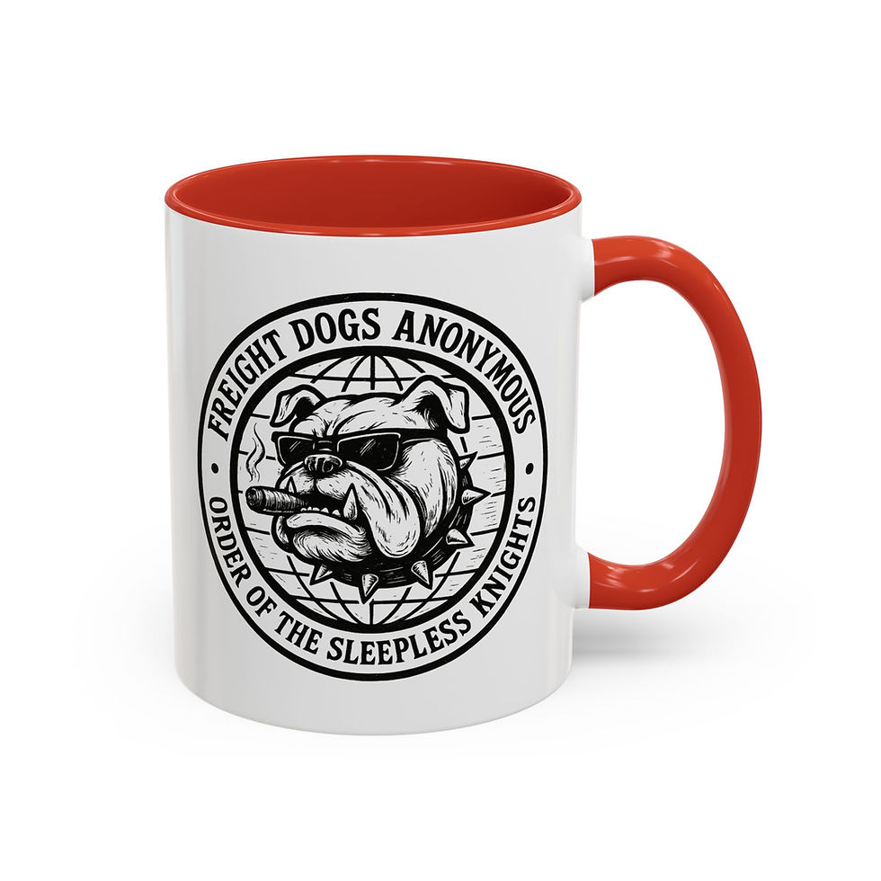 Thumbnail: Freight Dogs Anonymous Coffee Mug, Unique Pilot Gift, Gifts For Pilots