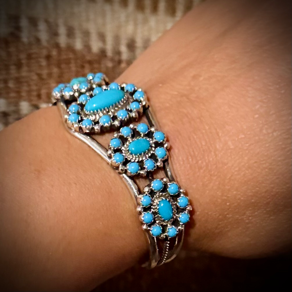 Nate Kirlie Sleeping Beauty Petit point cluster