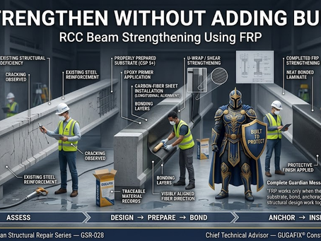 GSR-028RCC Beam Strengthening Using FRP: Principles, Applications and Limitations. The Guardian Structural Repair Series