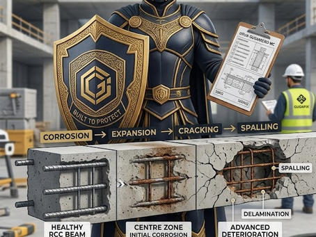 The Guardian Structural Repair Series — GSR-015Reinforcement Corrosion in RCC:What Happens Before Concrete Repair?Understanding HowCorrosion Can Lead to Cracking,Spalling &Structural Deterioration