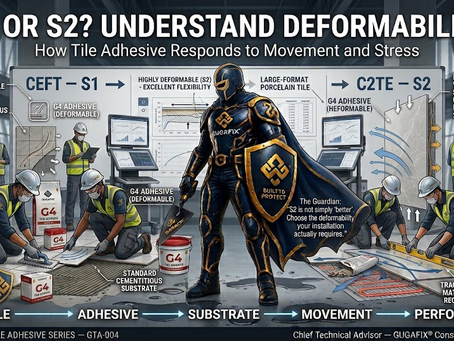 GTA-004. S1 vs S2 Tile Adhesive: Understanding Deformability. The Guardian Tile Adhesive Series