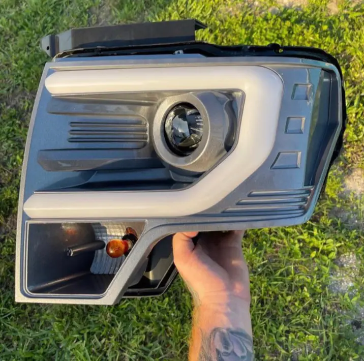 Thumbnail: 2009-2014 Ford F150 Bar Style Painted Projector Headlights
