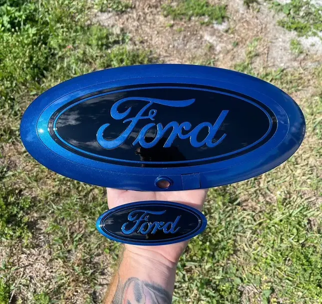 Thumbnail: 2023-2026 Ford SuperDuty Front and Rear Painted Badge Bundle