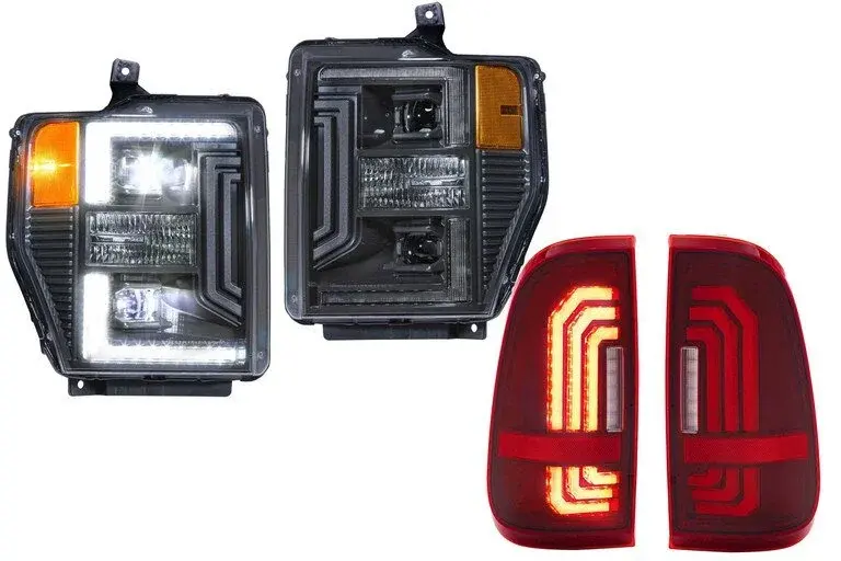 2008-2010 Ford SuperDuty Morimoto XB Hybrid Headlight & Tail Lights Bundle