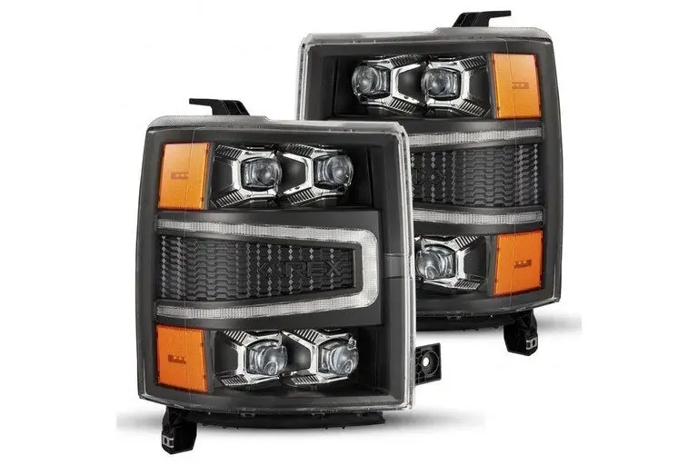 Thumbnail: 2014-2015 Chevy Silverado AlphaRex Nova LED Projector Headlights