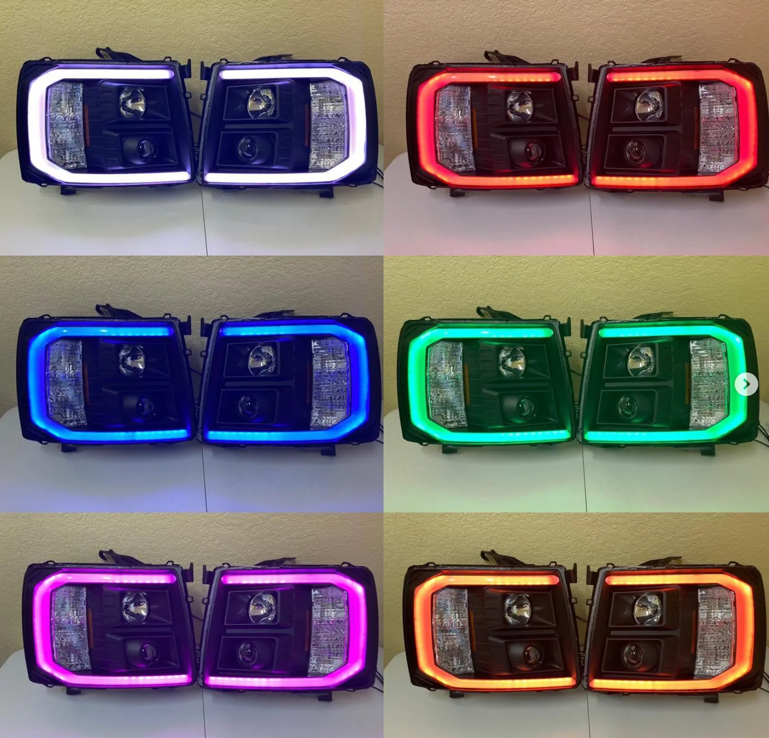 2007-2013 Chevy Silverado Bar Style Projector Headlights