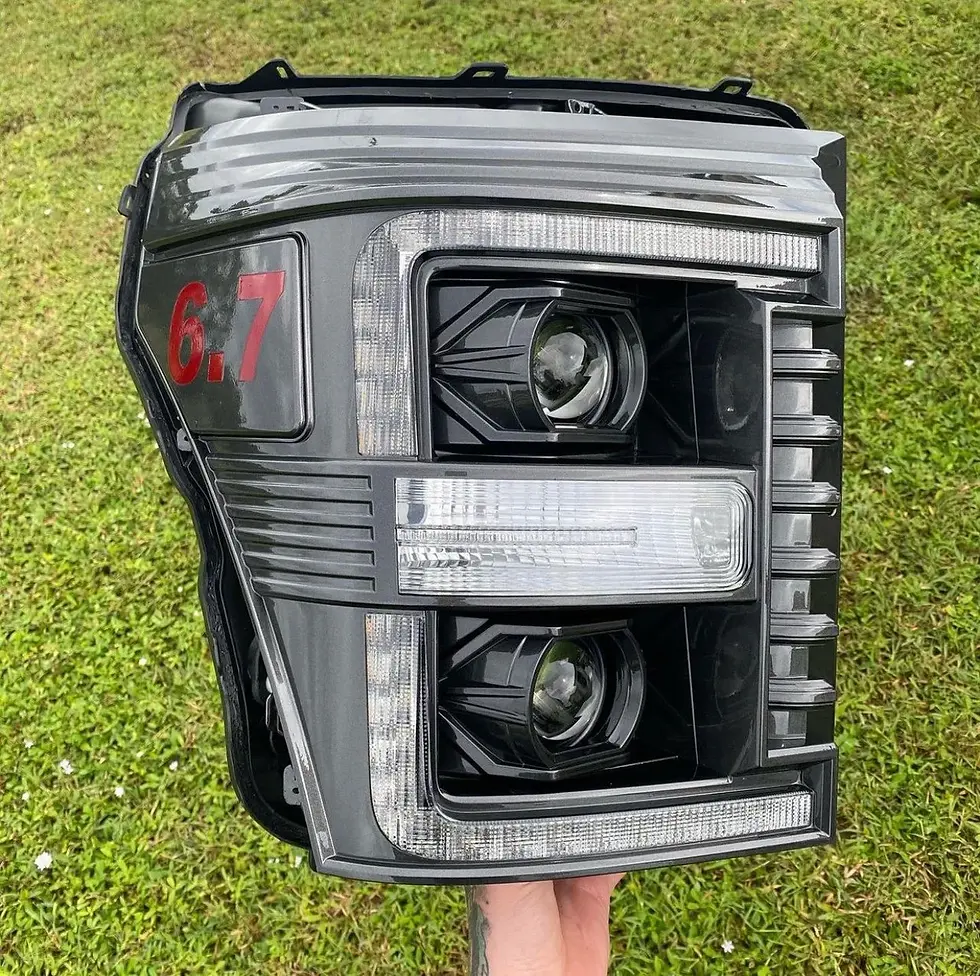 Thumbnail: 2011-2016 Ford SuperDuty Painted AlphaRex Painted LUXX Headlights