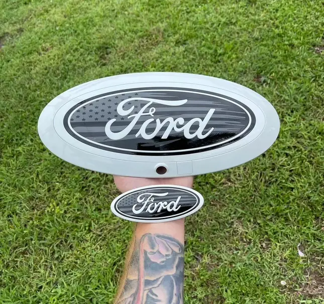 Thumbnail: 2023-2026 Ford SuperDuty Front and Rear Painted Badge Bundle