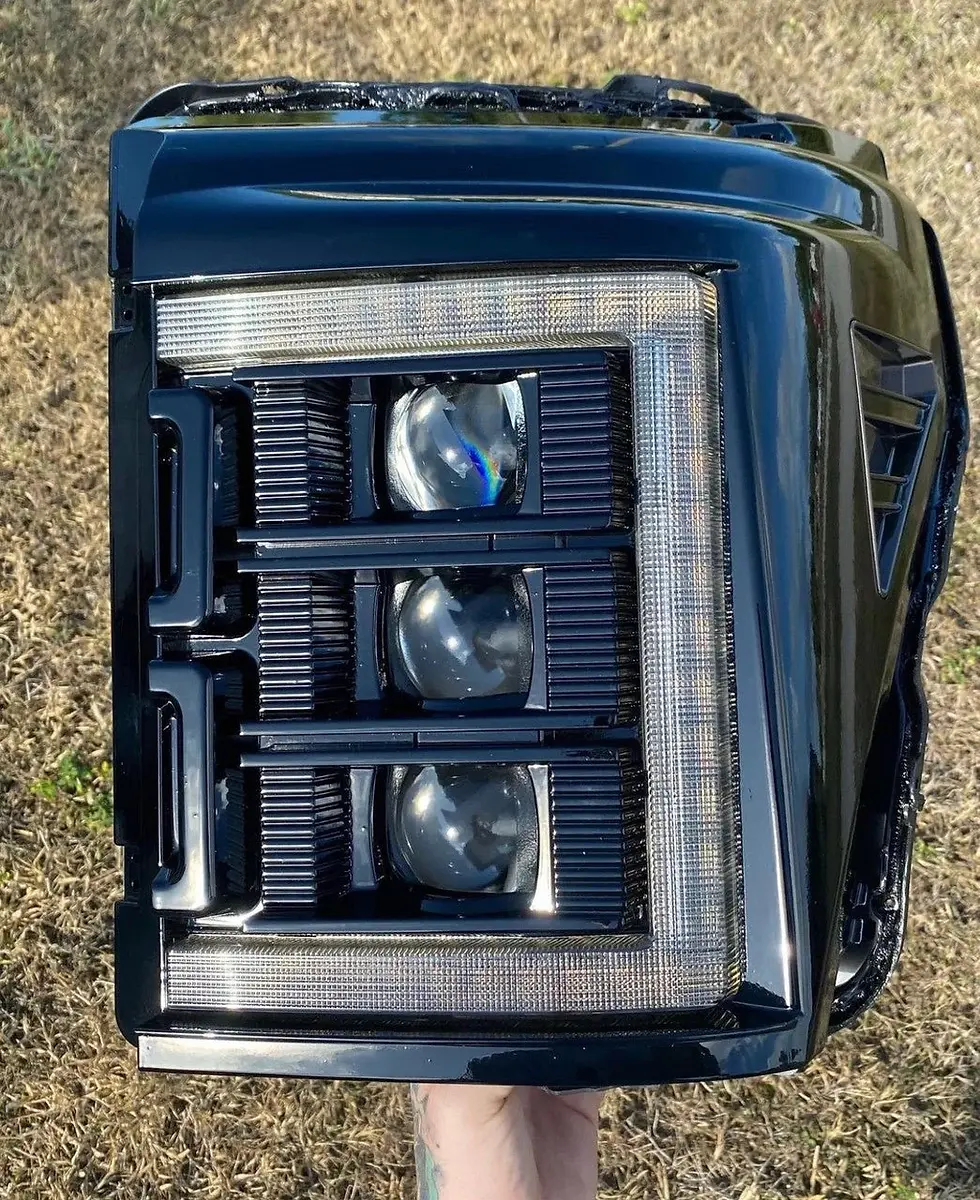 Thumbnail: 2011-2016 Ford SuperDuty Morimoto XB LED Painted Headlights (WHITE DRL)