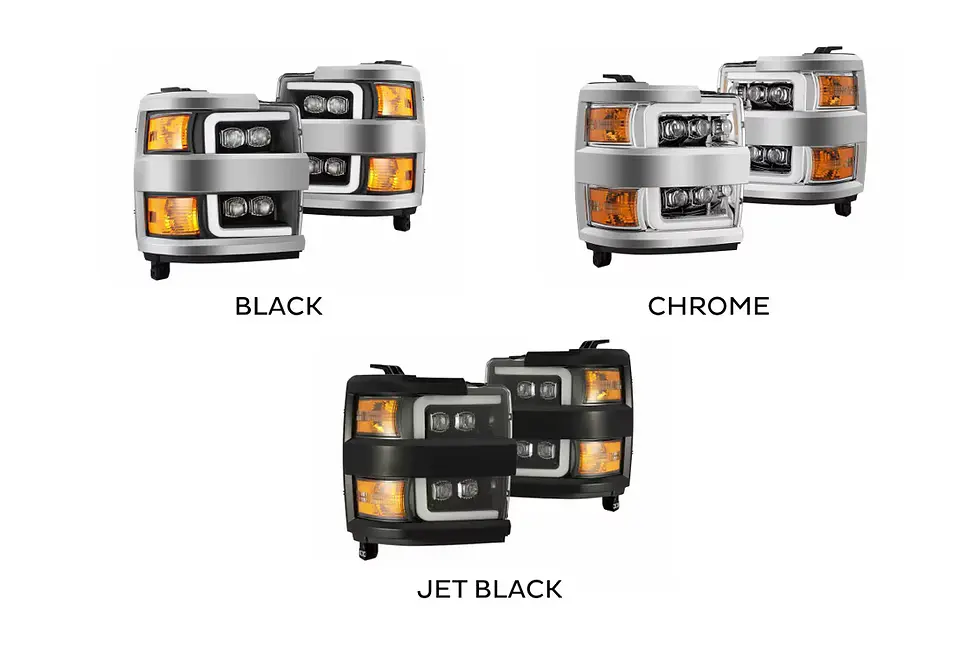 Thumbnail: 2015-2019 Chevy Silverado HD AlphaRex Nova Series LED Projector Headlights