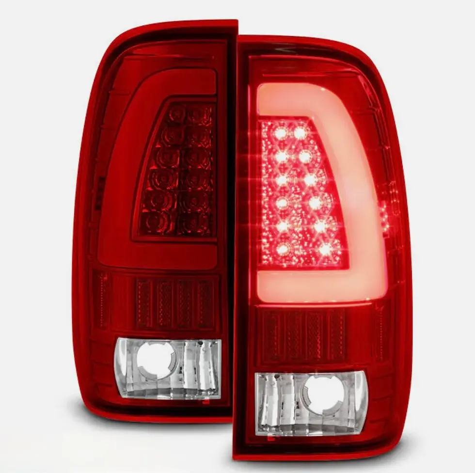 1997-2003 Ford F150 Red Bar Style Tail Lights