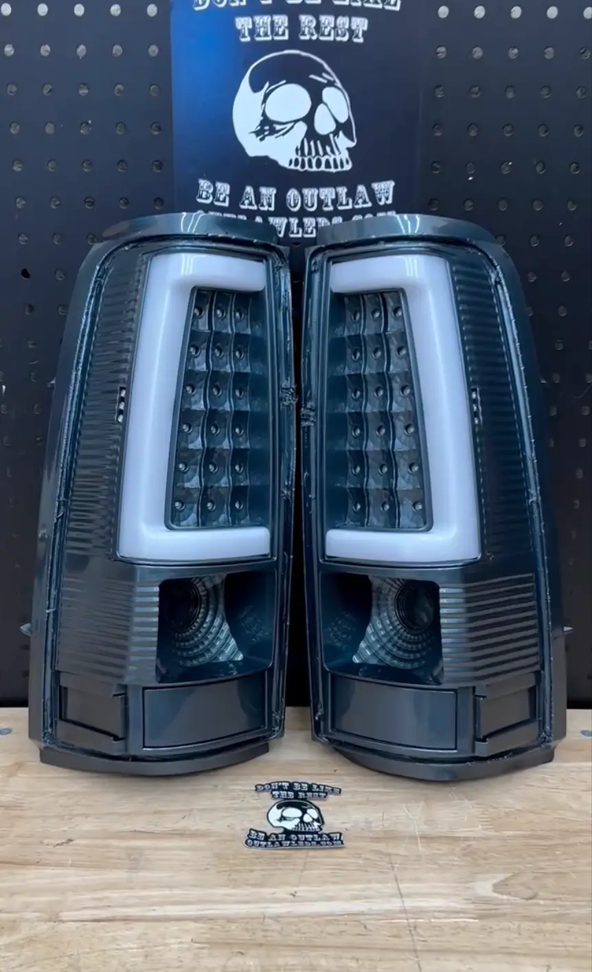Thumbnail: 2003-2006 Chevy Silverado C Bar Style Painted LED Tail Lights