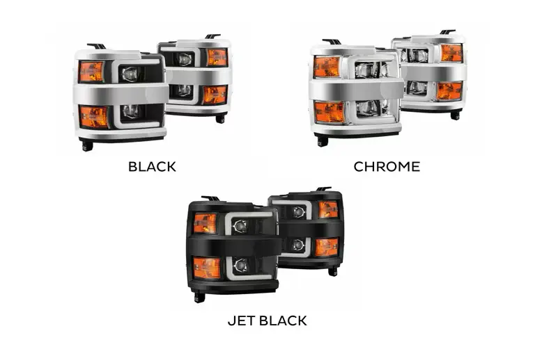 2015-2019 Chevy Silverado HD AlphaRex Pro Halogen Projector Headlights