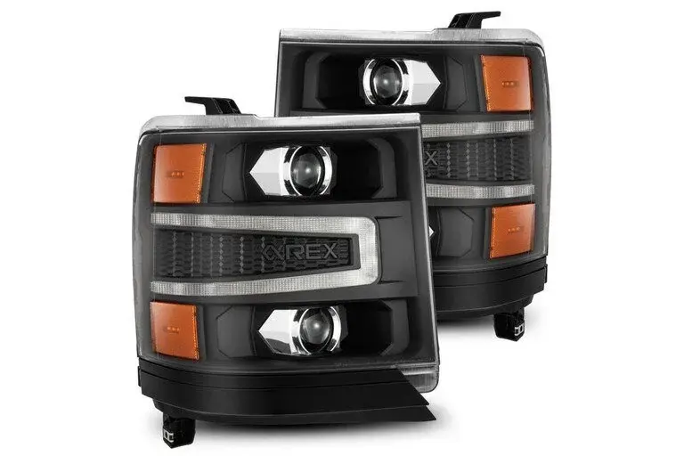 Thumbnail: 2016-2018 Chevy Silverado AlphaRex Luxx LED Projector Headlights