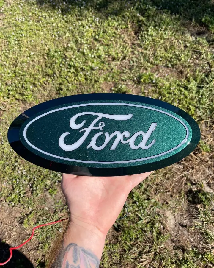 Thumbnail: 2011-2016 Ford SuperDuty Front Painted Light Up NON Camera Badge