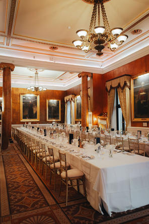 wedding breakfast room at 116 Pall Mall