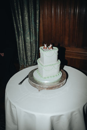wedding cake up close at Carlton Towers