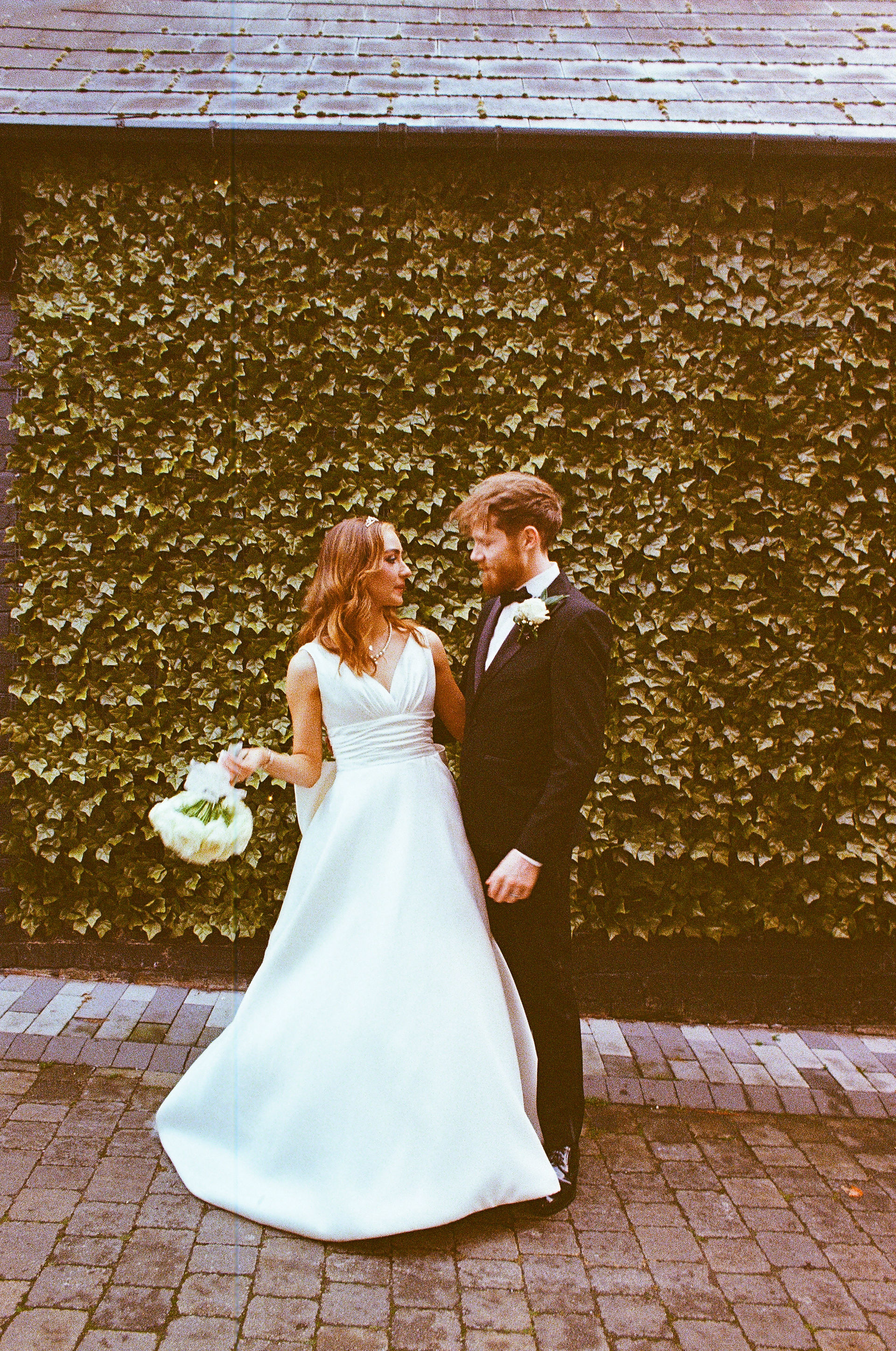 bride and groom portrait 