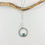 Thumbnail: Seaham Peacock blue multi sea glass pendant, rare sea glass, geometric jewelry, minimalist jewelry, sea glass pendant