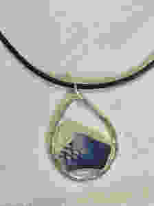 Ming china pendant minimalist jewelry Ming porcelain broken china jewelry