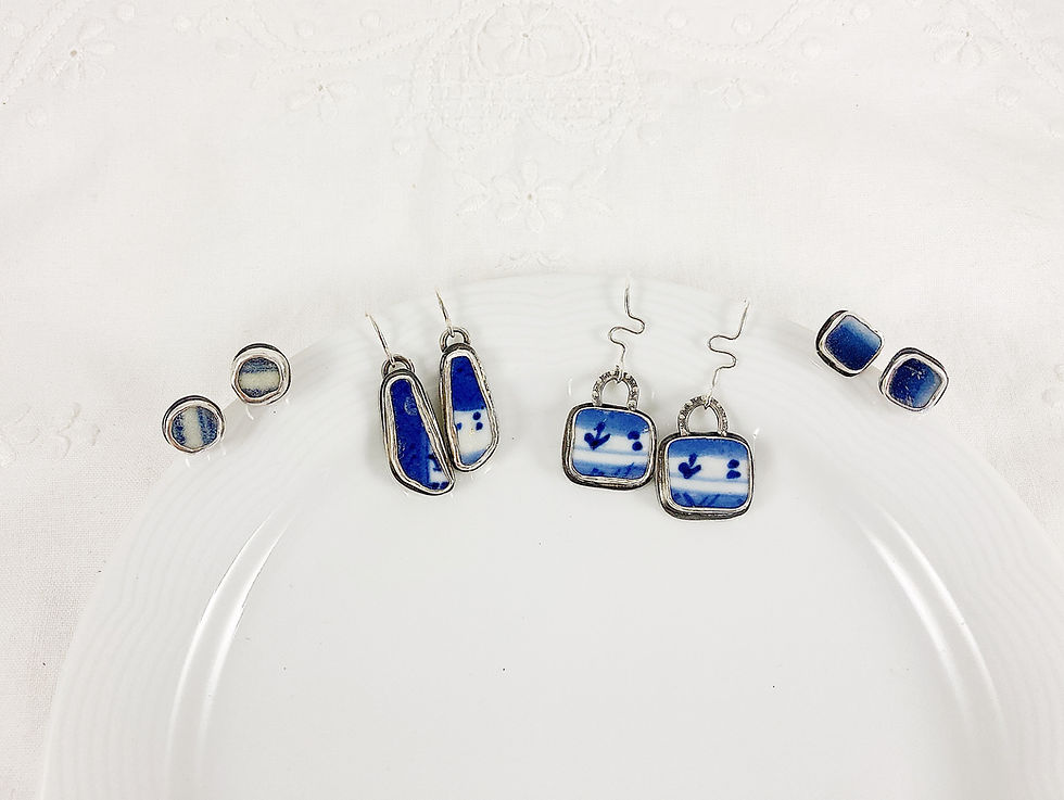 broken china jewelry, Ming china jewelry, up cycled jewelry