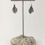 Thumbnail: fine silver leaf jewelry, leaf earrings, nature jewelry, precious metal clay jewelry, PMC jewelry, handmade earrings